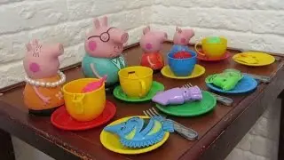 СВИНКА ПЕППА/КИРА ВСТРЕЧАЕТ ГОСТЕЙ/ГОТОВИМ КУШАТЬ/PEPPA PIG/COOKING Kushan