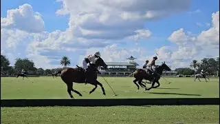 The Villages Polo Club. A soggy afternoon match.