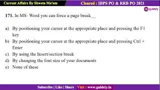 Computer Awareness related MCQs | RRB PO & CLERK MAINS SPECIAL SERIES |Day-10 