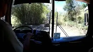 Conduzindo um Tribus III Scania.