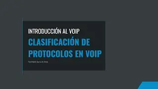 Clasificación de Protocolos VoIP