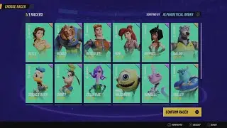 Disney Speedstorm PS5 *All Launch Characters*