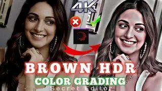 How to Edit Brown HDR Color Grading Tutorial Video 🤩❤|| Alight Motion Editing ||