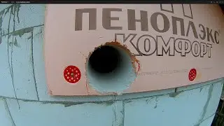 Отверстие большого диаметра в газоблоке без инструмента.