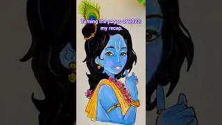 Turning the pages of 2023: my recap. // Krishna paintings #shorts #krishna