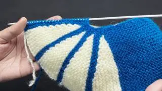 625- कलियों वाली जुराब बनाये 🩵 Kaliyon vali Ladies Socks Knitting Tutorial
