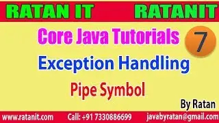 Corejava Tutorial || Exception Handling || Pipe Symbol (Handling Multiple Exception)