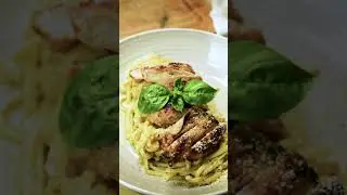 Boneless Chicken Thighs pesto pasta