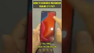 How to removed password on Realme C11 2021