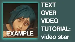 How to put text over videos for FREE on video star ⭐️ [tutorial]