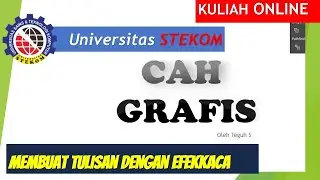 Kuliah Online: Membuat Tulisan dengan EfekKaca 2 #7 | kuliah desain grafis Semarang | kelas Sore