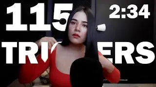 ASMR 100 TRIGGERS in 