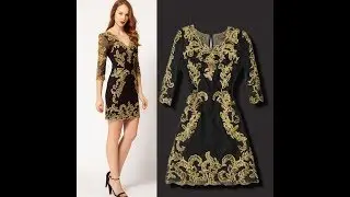 Супер вышивка на одежде! Красота вышивания на платьях!