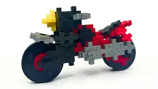 Plus-Plus Motorcycle Build In 10 Minutes