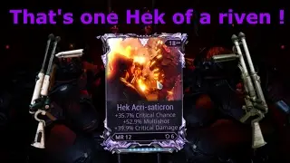Warframe - That's One Hek Of A Riven