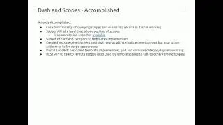 Dash and Scopes