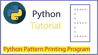 Printing Stars '*' in E Shape in python || Alphabet Pattern in python 