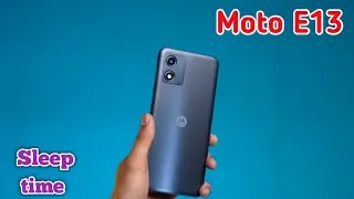 How To Change Lock Screen Time In Moto E13, Auto Screen Off In Moto E13, Sleep Time Change