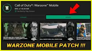 WARZONE MOBILE NEW PATCH ON PLAY STORE | BLACK SCREEN FIX + MANY MORE - HOW TO UPDATE FULL STEPS 💥🔥😍