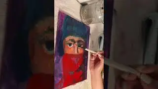 Mini paint with me  #acrylicpaintings #artinspo #beginnerpainter #artshow
