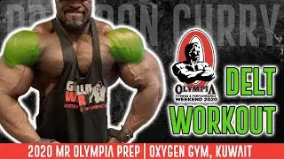Brandon Curry’s Deltoid (Shoulder) Workout | 2020 Mr Olympia Prep   Oxygen Gym, Kuwait