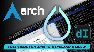 Install ARCH Linux with archinstall and HYPRLAND plus the ML4W Dotfiles. THE full installation guide