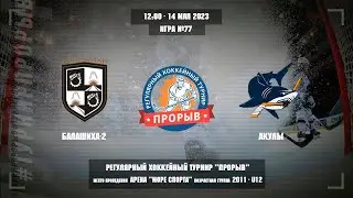 Балашиха-2 - Акулы, 14 мая 2023. Юноши 2011 год рождения. Турнир Прорыв