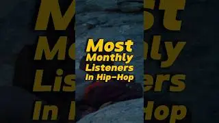 Most Monthly Listeners In Hip-Hop! #music #rap #hiphop #kanyewest #eminem #kendricklamar #drake