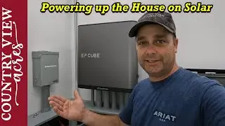 Powering up the House on Solar power from Canadian Solar EP Cube.  Getting ready for Inspection.
