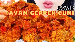 PEDESNYA ENTE KADANG2 ENTE🤭🤣 ASMR AYAM GEPREK SAMBEL CUMI🍗🦑