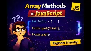 Array methods in JavaScript || JavaScript Hindi tutorial