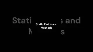 Did you know you can use static fields and methods in 