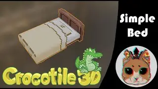 Simple bed in Crocotile 3D