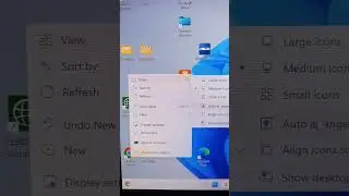 How to arrange desktop icon in one click 