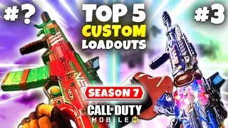 TOP 5 MUST USE Custom Loadouts In Season 7 Battle Royale | COD Mobile | Best Gunsmith Builds For BR