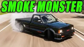 I TURN THE NEW GMC SYCLONE INTO A SMOKE MONSTER ON FORZA HORIZON 5