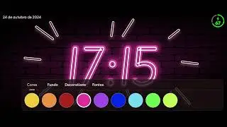 NeonClock decorations, Segmented Clock in version 1.5.343