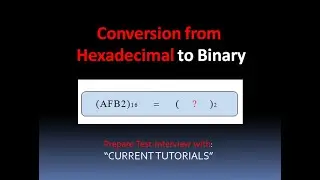 Hexadecimal to Binary conversion with Example | How to convert Hexadecimal to Binary number system