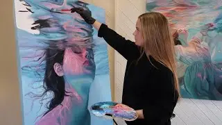 Time Lapse Underwater Portrait Painting - “Seeking”