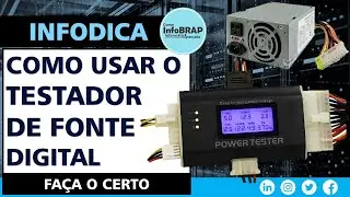 Aprenda Utilizar o Testador de Fonte Atx Digital para Diagnóstico - Dicas de Uso, fazendo o Correto.