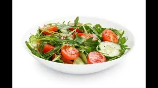 SALAD with RUCCOLA, vegetables and feta cheese - original recipe👍