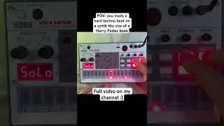 Composing a hard techno beat on the Korg Volca Sample 2 