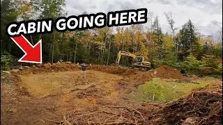 Clearing The Land For Our Cabin! | Cabin Build -  Ep. 2