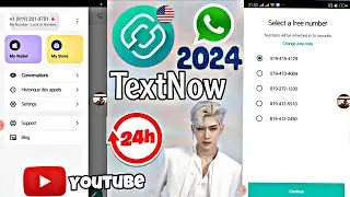 برنامج الارقام الامريكية (TextNow) انشاء حساب رقم امريكي للوتس اب 2024 حل مشكلة للتحقق اخر اصدار