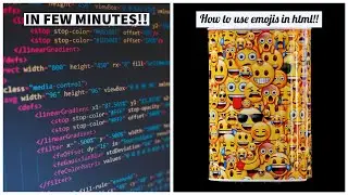 how to insert emojis in html !!