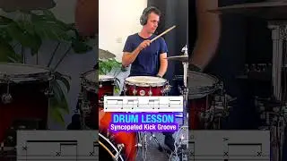 Drum Lesson - Syncopated Kick Groove 