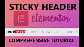 How To Make A Sticky Header On Elementor For Free | Elements Kits | Sticky Header Effects