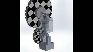 SOLIDWORKS Simplified Four-Stroke Single-Cylinder Engine