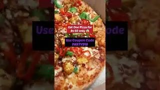PARTY918 promo code, you can order pizza with a 30% off for NEW user discount #dominosindia #dominos