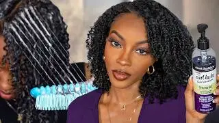 Wash and Go After a Silk Press Results! | Trying Out Aunt Jackie’s Curl La La Routine